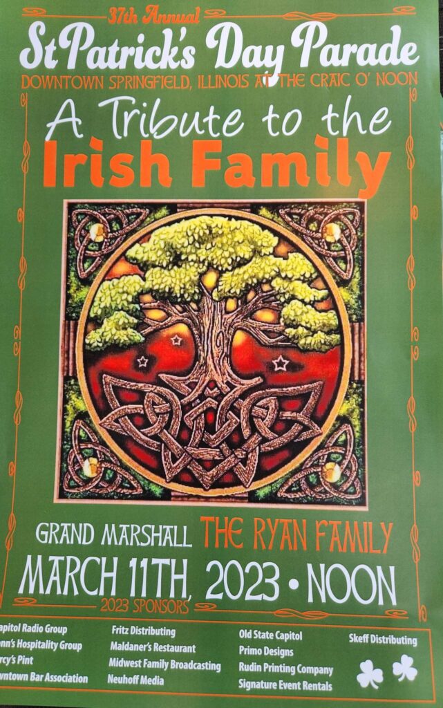 when is the st patricks day parade in springfield il